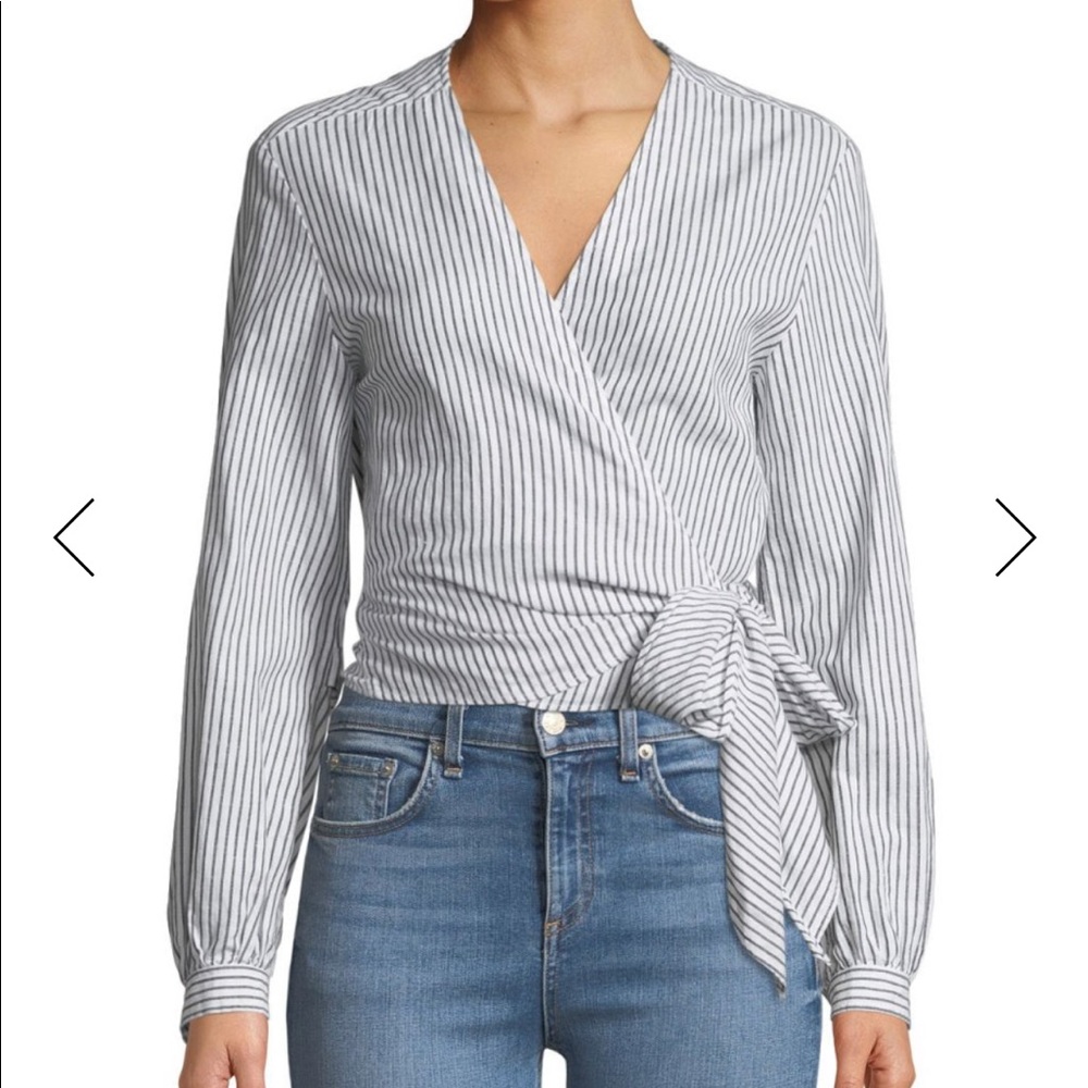 Rag and bone long sleeve stripe top